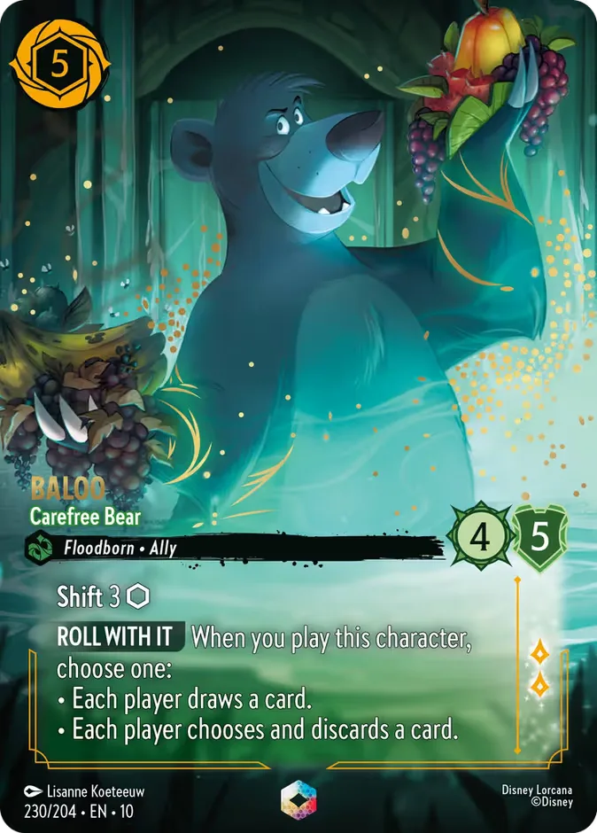 Baloo #230 Whispers in the Well Disney Lorcana card