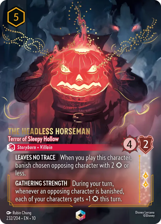 The Headless Horseman #232 Whispers in the Well Disney Lorcana card