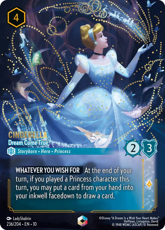 Cinderella #236 Whispers in the Well Disney Lorcana card