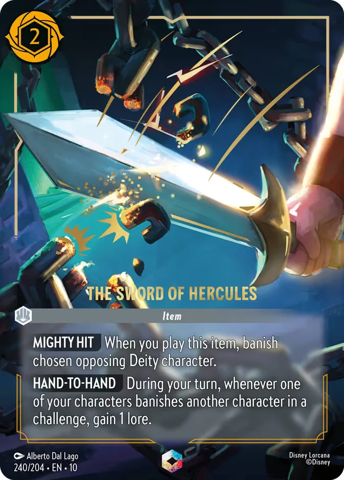 The Sword of Hercules #240 Whispers in the Well Disney Lorcana card