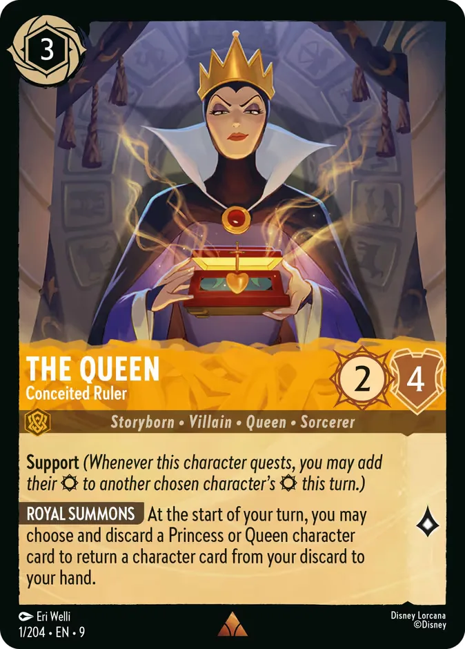 The Queen #1 Fabled Disney Lorcana card