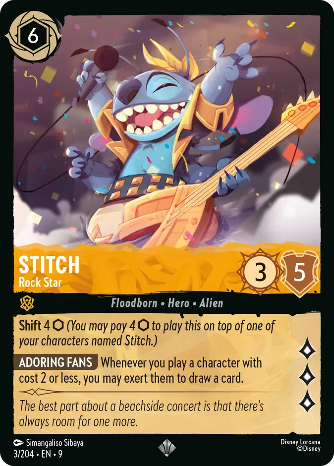 Stitch #3 Fabled Disney Lorcana card