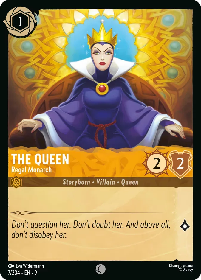 The Queen #7 Fabled Disney Lorcana card