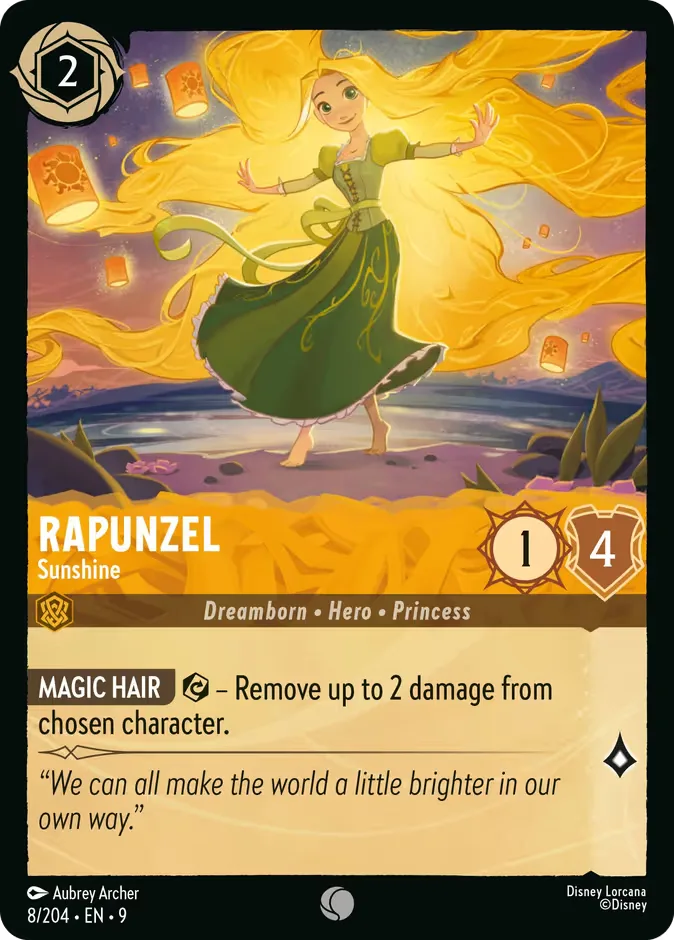 Rapunzel #8 Fabled Disney Lorcana card