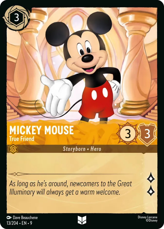 Mickey Mouse #13 Fabled Disney Lorcana card