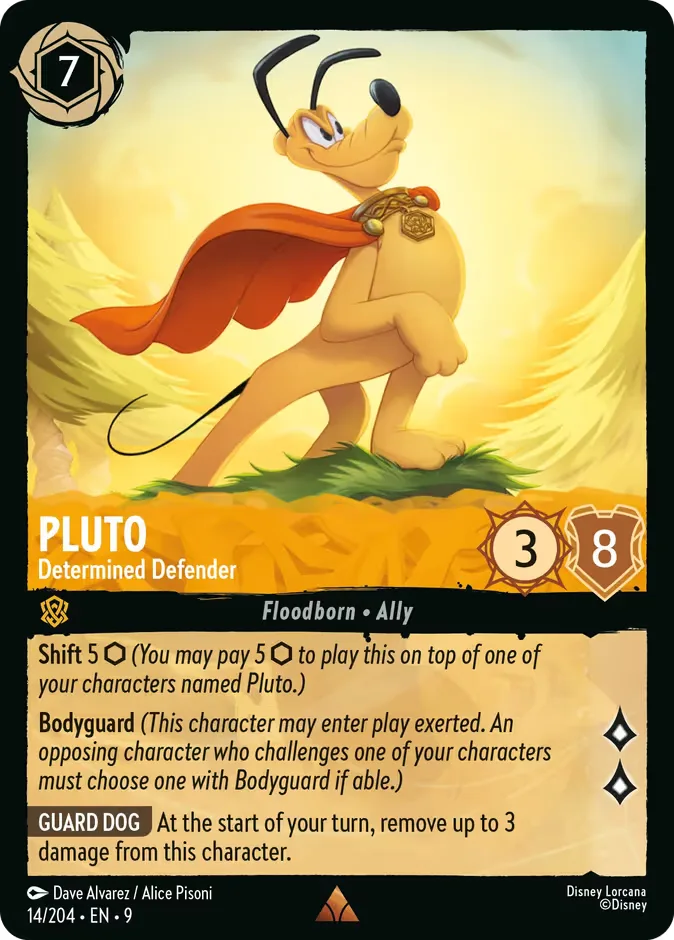 Pluto #14 Fabled Disney Lorcana card