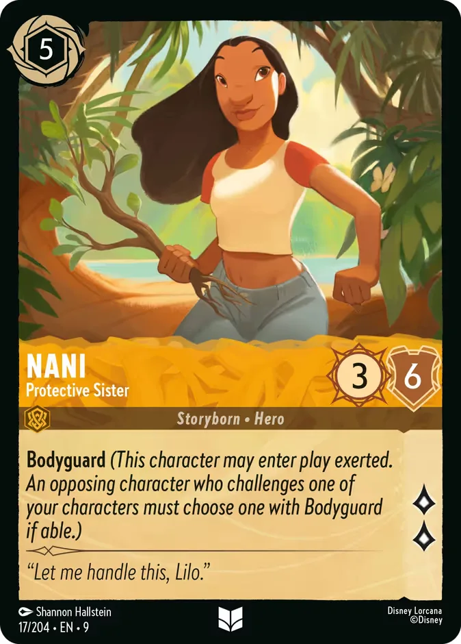 Nani #17 Fabled Disney Lorcana card
