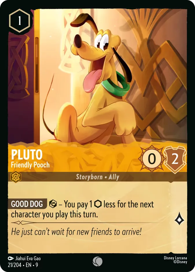 Pluto #21 Fabled Disney Lorcana card