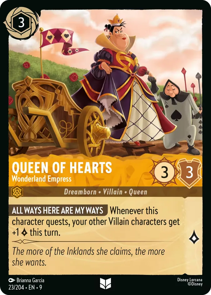 Queen of Hearts #23 Fabled Disney Lorcana card