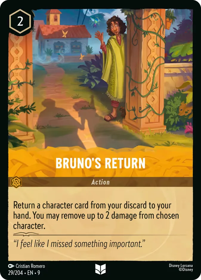 Bruno's Return #29 Fabled Disney Lorcana card