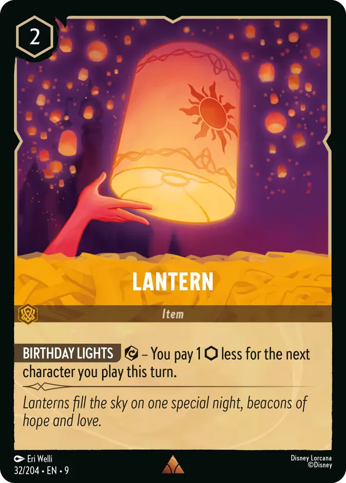 Lantern #32 Fabled Disney Lorcana card