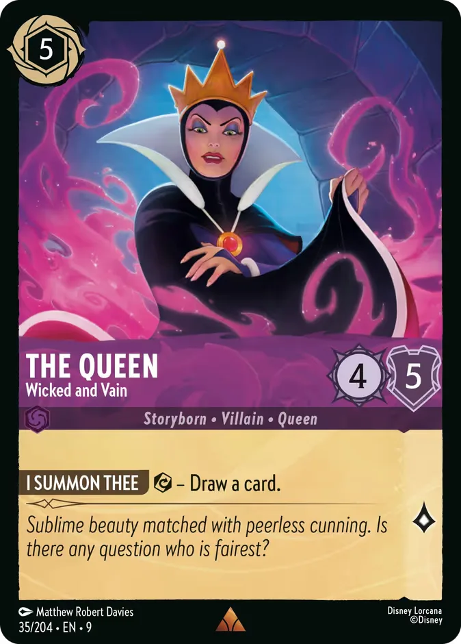 The Queen #35 Fabled Disney Lorcana card