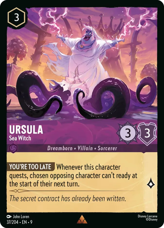 Ursula #37 Fabled Disney Lorcana card