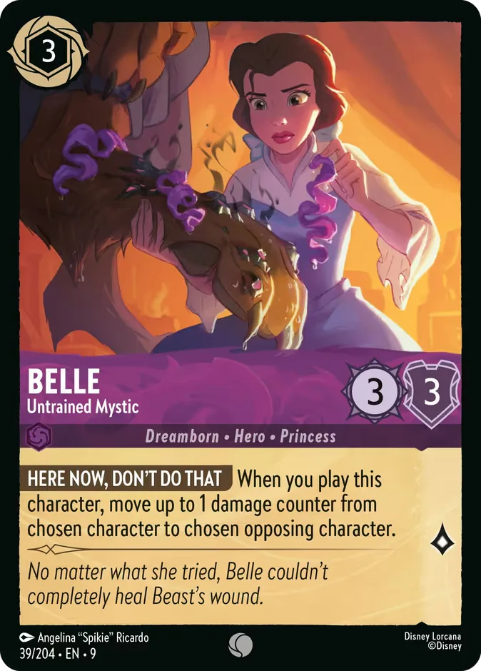 Belle #39 Fabled Disney Lorcana card