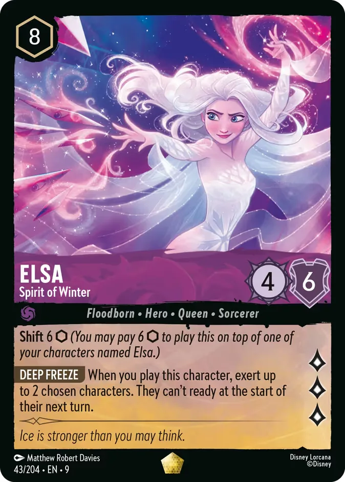 Elsa #43 Fabled Disney Lorcana card