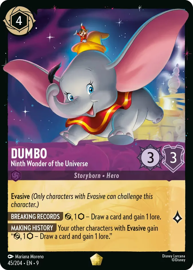 Dumbo #45 Fabled Disney Lorcana card