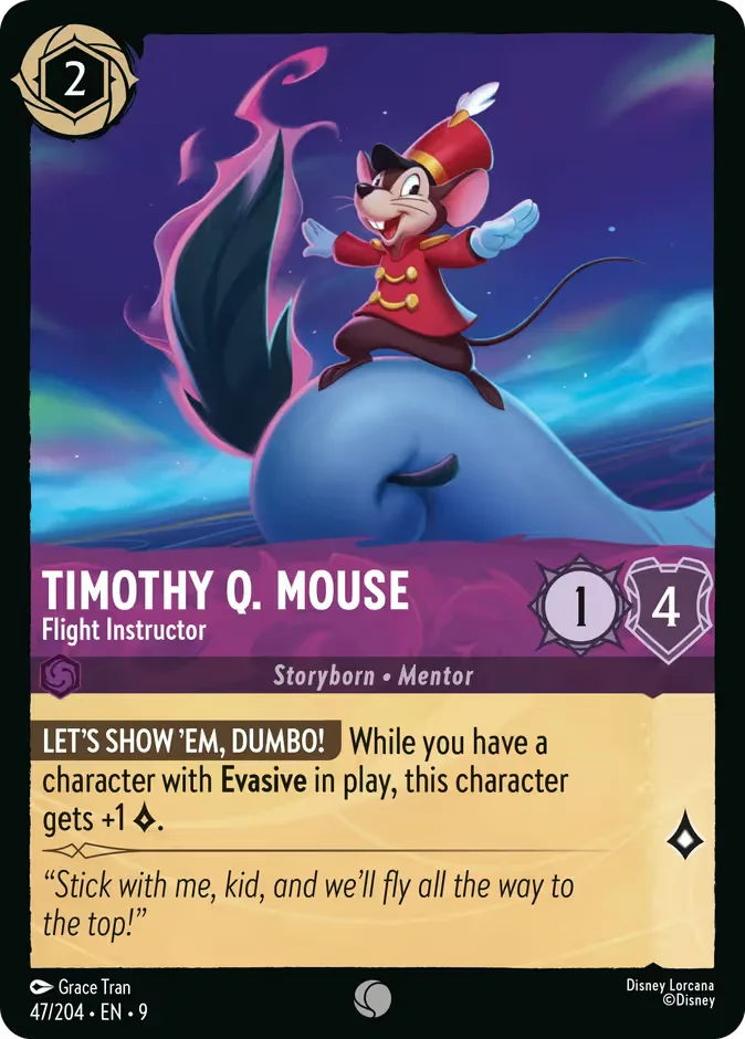 Timothy Q. Mouse #47 Fabled Disney Lorcana card