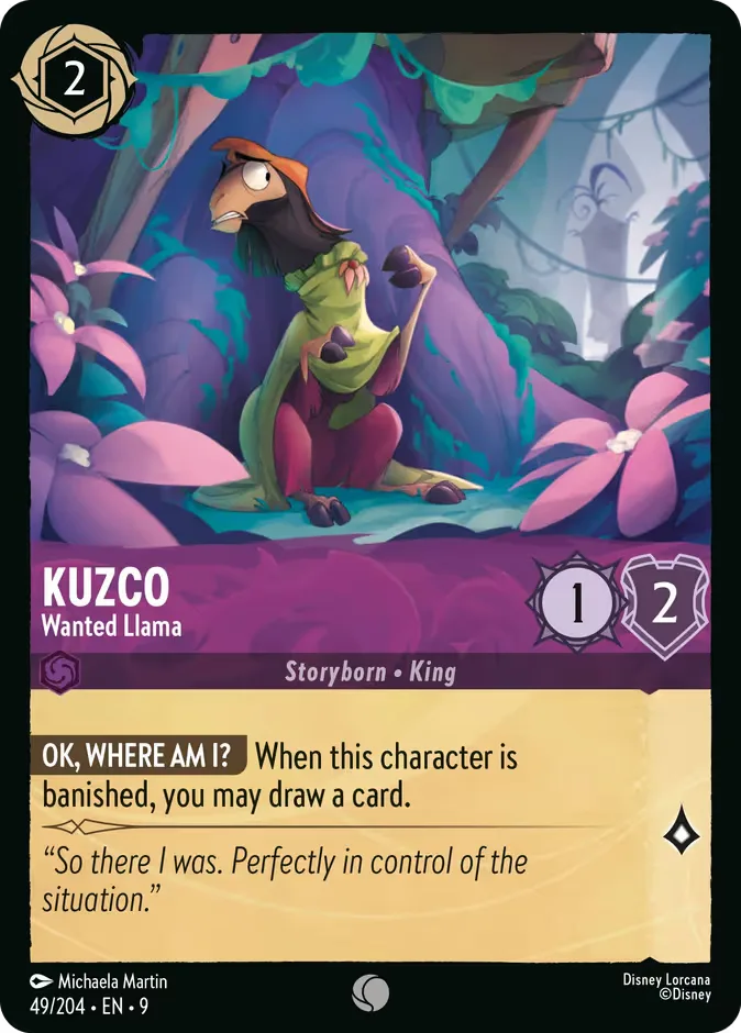 Kuzco #49 Fabled Disney Lorcana card