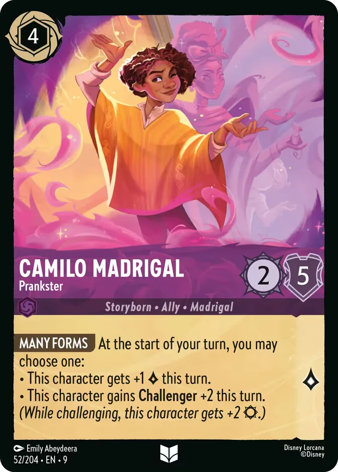 Camilo Madrigal #52 Fabled Disney Lorcana card