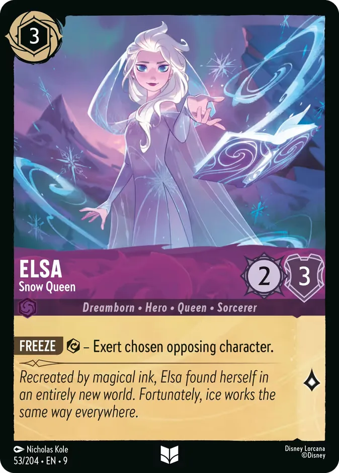 Elsa #53 Fabled Disney Lorcana card