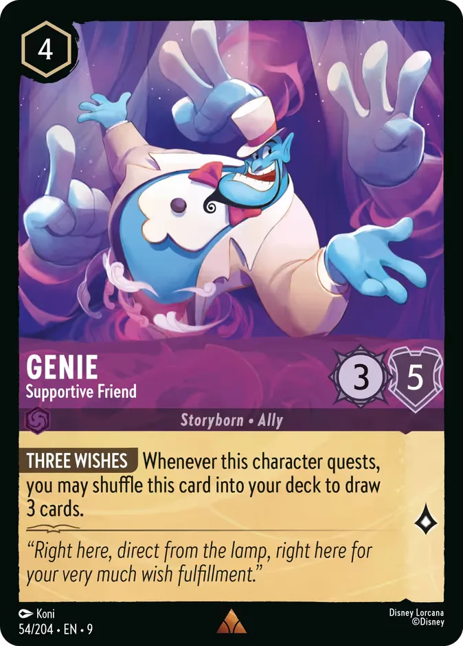 Genie #54 Fabled Disney Lorcana card