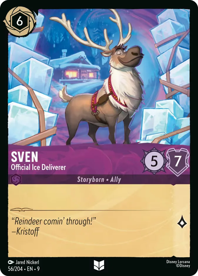 Sven #56 Fabled Disney Lorcana card