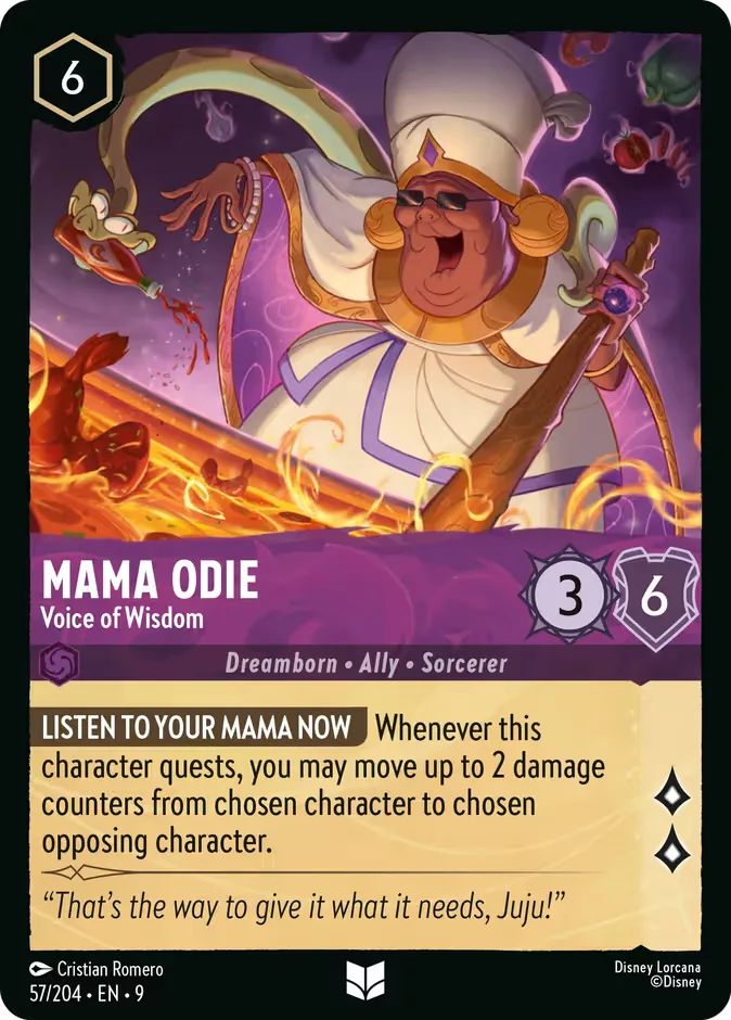 Mama Odie #57 Fabled Disney Lorcana card