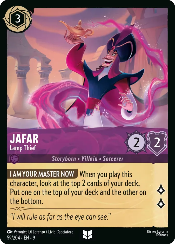 Jafar #59 Fabled Disney Lorcana card