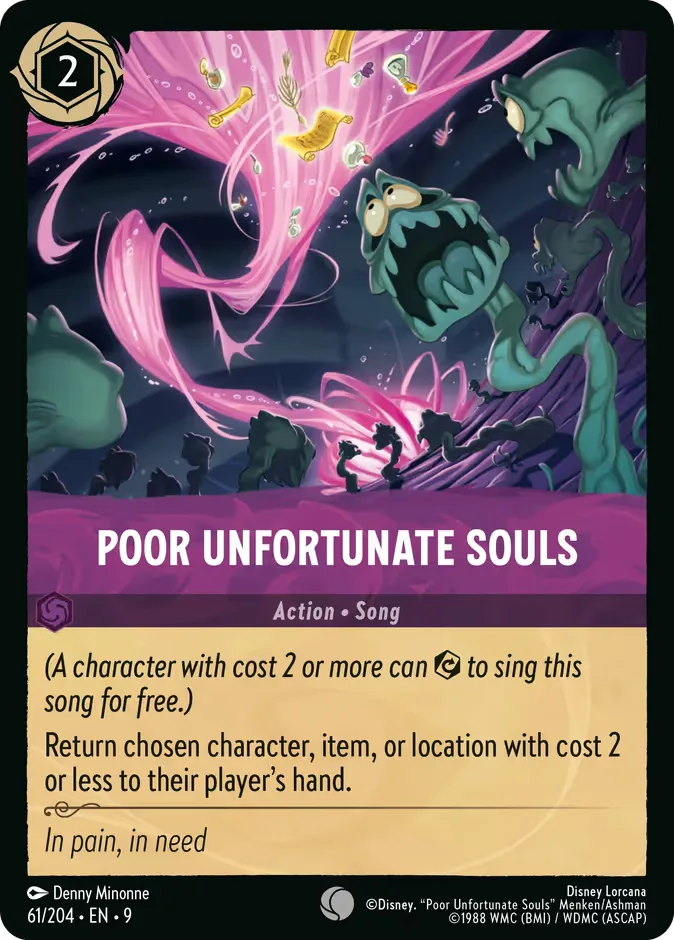 Poor Unfortunate Souls #61 Fabled Disney Lorcana card
