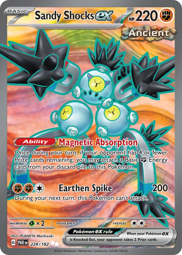 Sandy Shocks ex #228 Paradox Rift Pokemon card