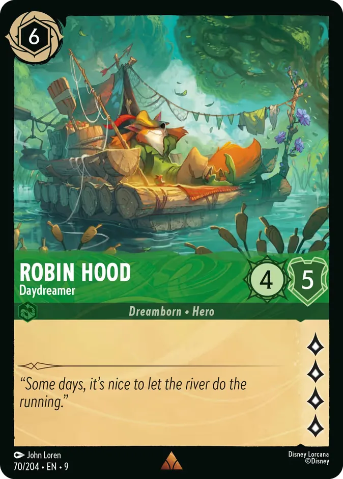 Robin Hood #70 Fabled Disney Lorcana card