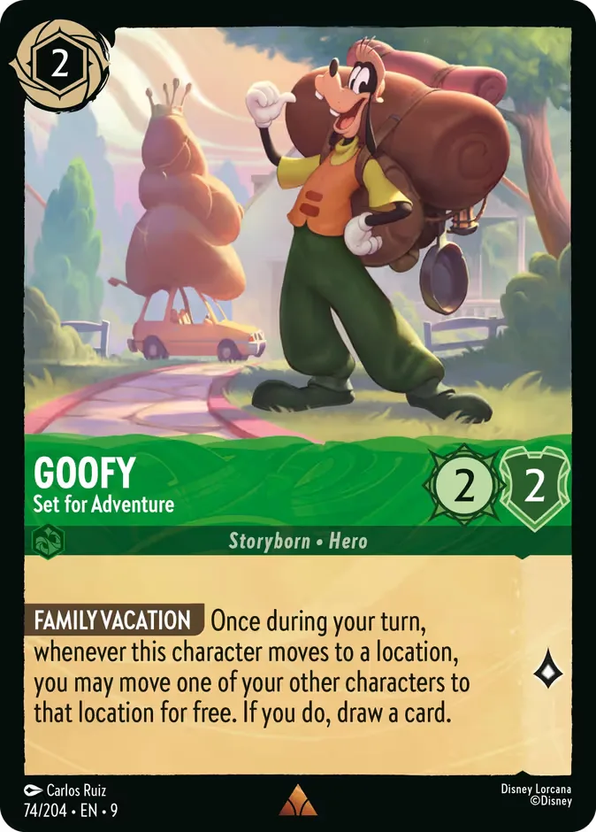 Goofy #74 Fabled Disney Lorcana card
