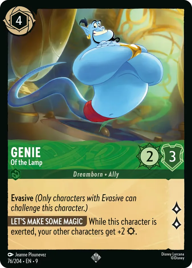 Genie #76 Fabled Disney Lorcana card