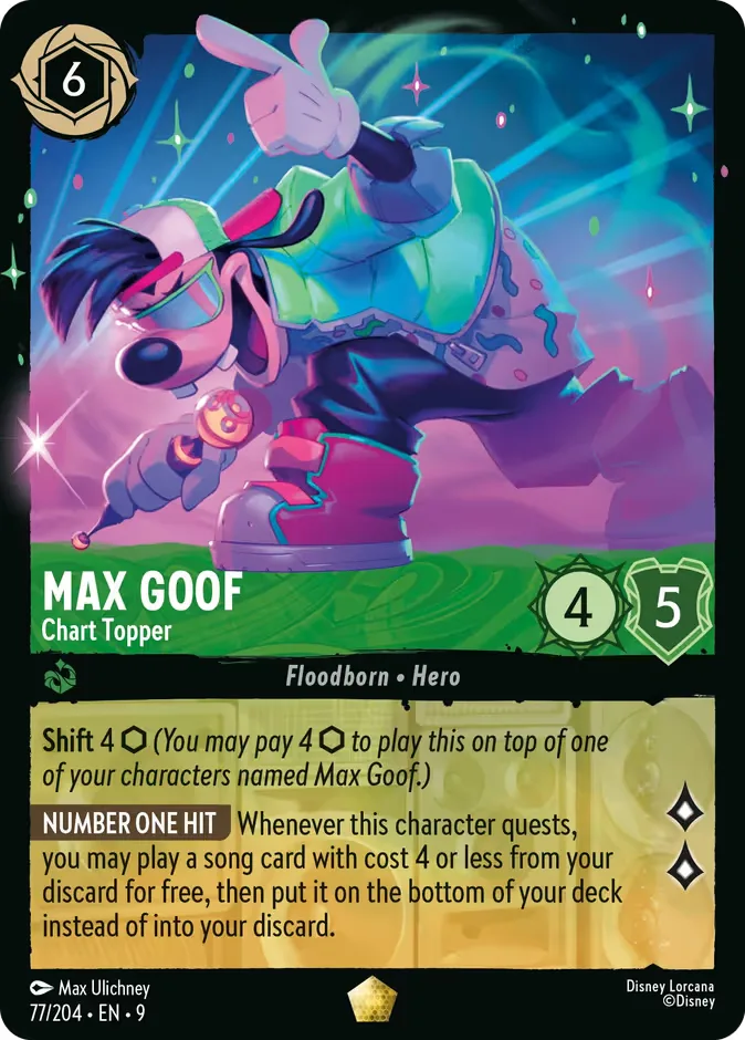 Max Goof #77 Fabled Disney Lorcana card