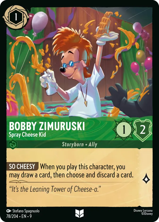 Bobby Zimuruski #78 Fabled Disney Lorcana card