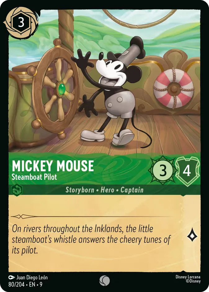 Mickey Mouse #80 Fabled Disney Lorcana card