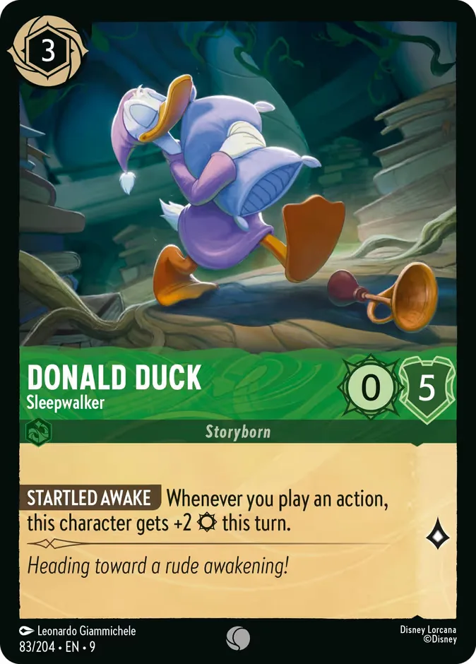 Donald Duck #83 Fabled Disney Lorcana card