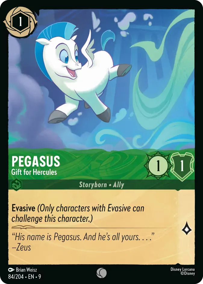 Pegasus #84 Fabled Disney Lorcana card