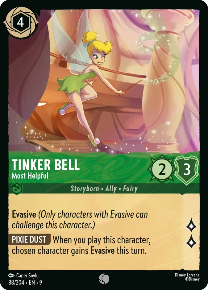 Tinker Bell #88 Fabled Disney Lorcana card
