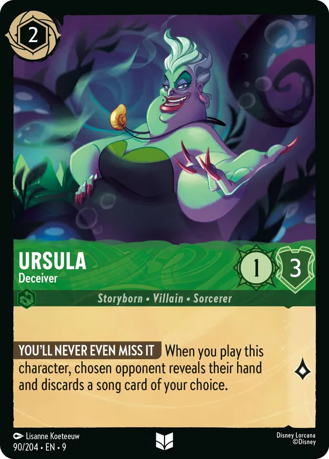 Ursula #90 Fabled Disney Lorcana card