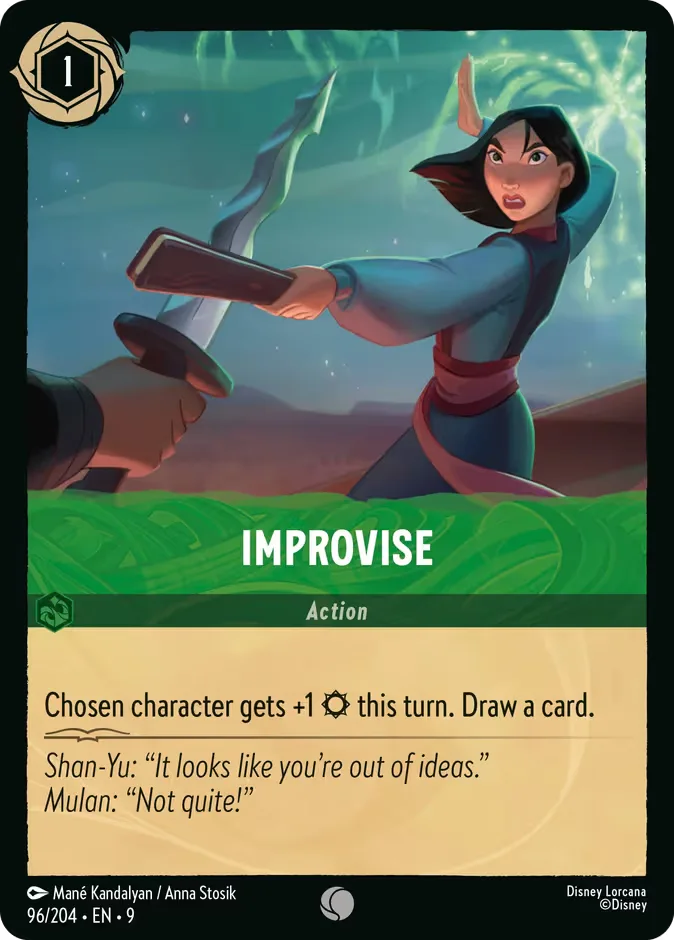 Improvise #96 Fabled Disney Lorcana card