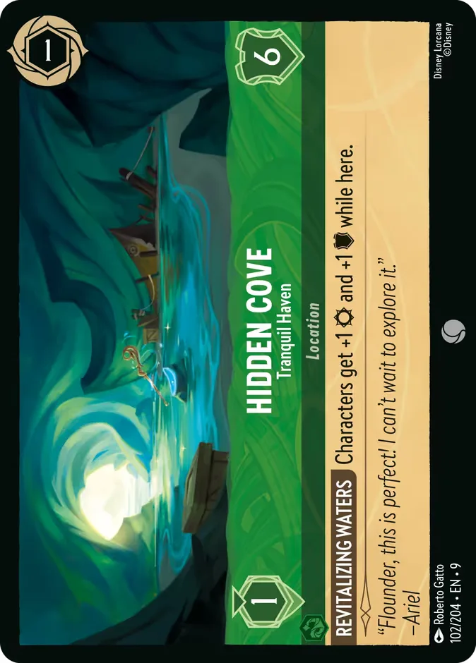 Hidden Cove #102 Fabled Disney Lorcana card
