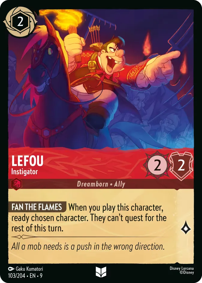 LeFou #103 Fabled Disney Lorcana card