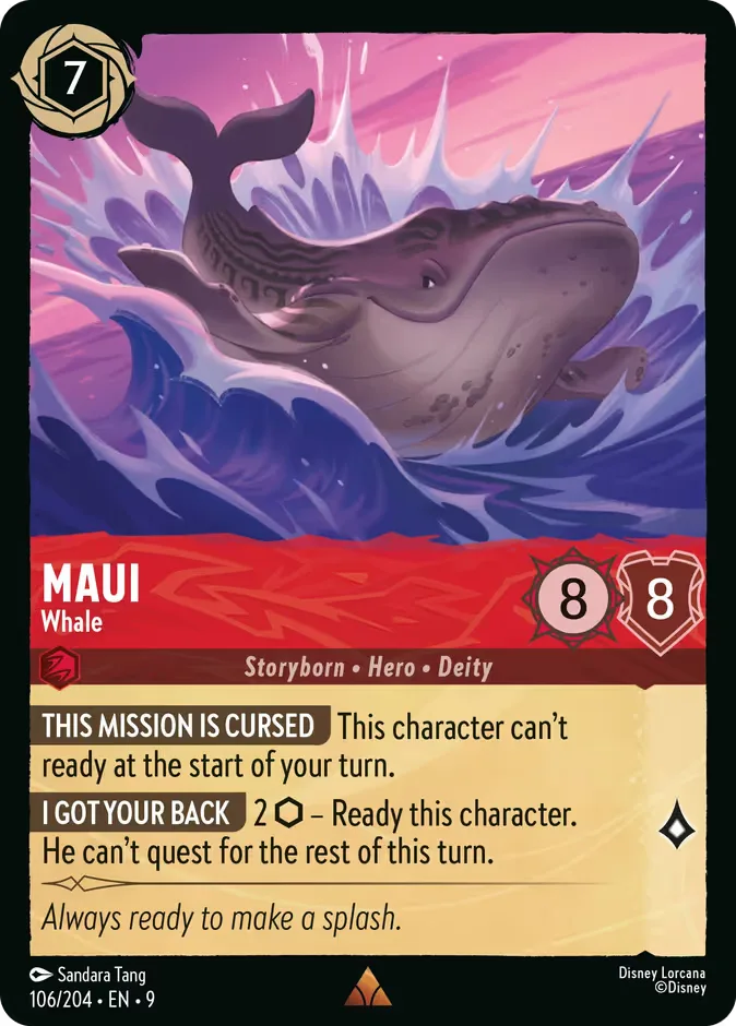 Maui #106 Fabled Disney Lorcana card