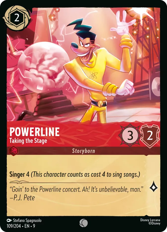 Powerline #109 Fabled Disney Lorcana card
