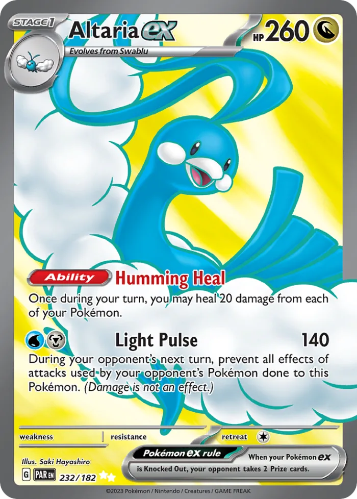 Altaria ex #232 Paradox Rift Pokemon card