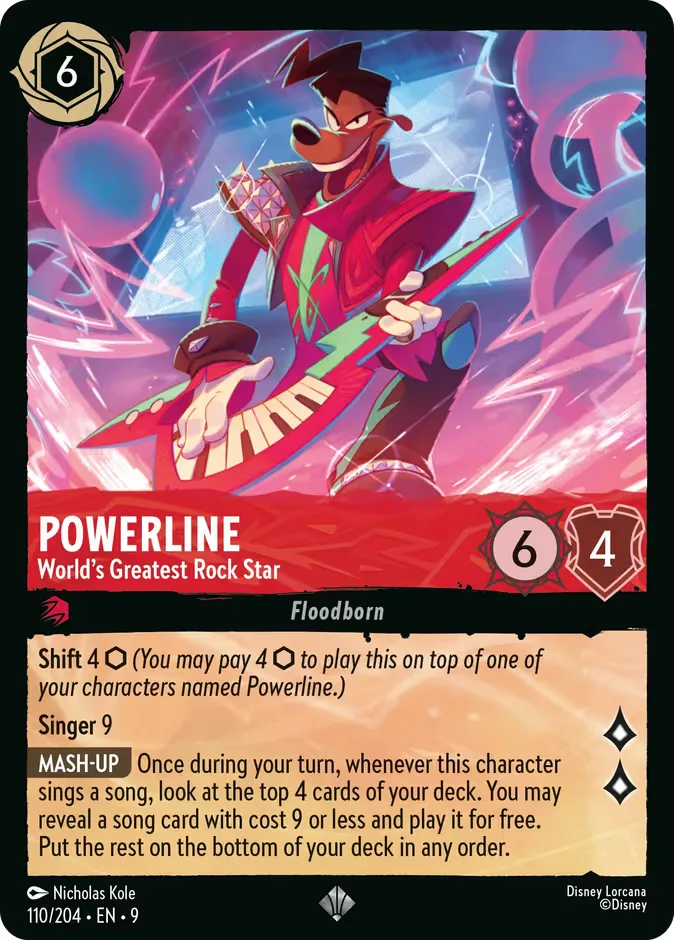 Powerline #110 Fabled Disney Lorcana card