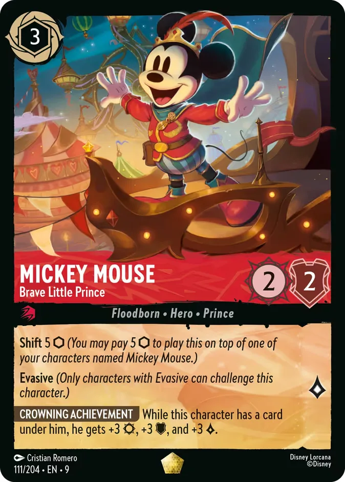Mickey Mouse #111 Fabled Disney Lorcana card