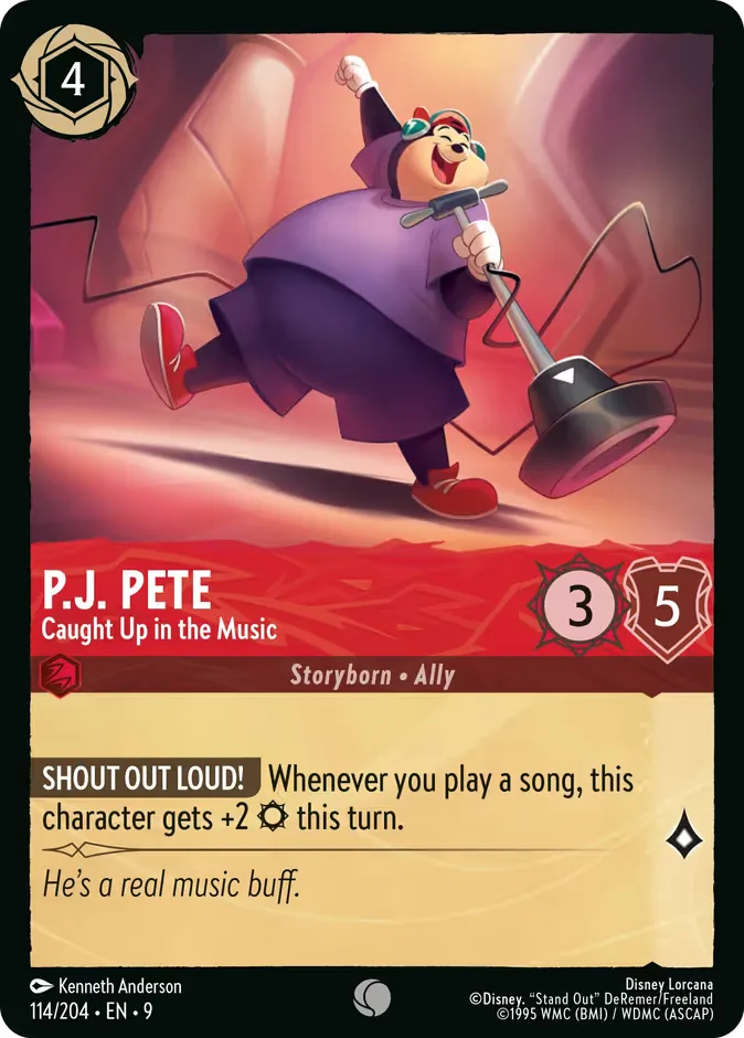 P.J. Pete #114 Fabled Disney Lorcana card