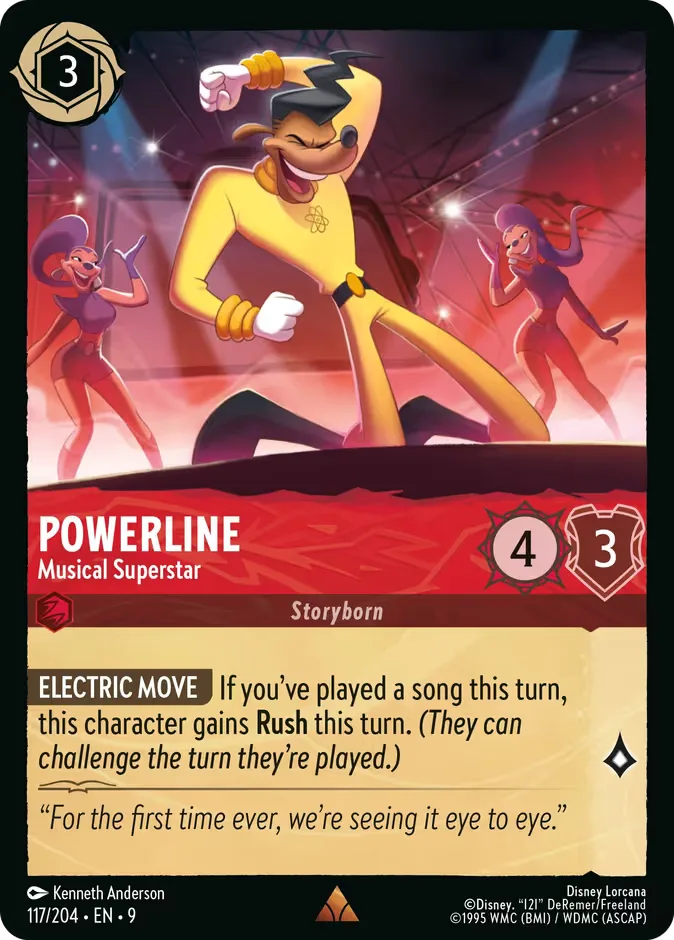 Powerline #117 Fabled Disney Lorcana card